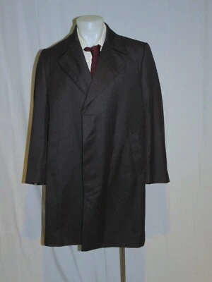 Abrigo Edward Sexton Savile Row Carbón Gabardina Escondite Botón 44R Foto 1 de 4