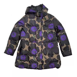 MARIMEKKO Parka Piumino con Cappuccio Giacca Gailu Pieni Unikko 2 Zip Frontali Tg 2XL - Foto 1 di 15