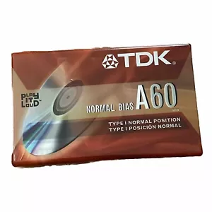 TDK Normal Bias A60 Acoustic Cassette Tape Type 1 NEW - Picture 1 of 7
