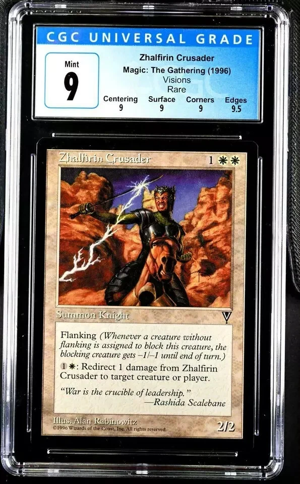 MTG ZHALFIRIN CRUSADER Visions CGC 9 (not PSA or BGS) Graded Vintage MINT Rare - Image 1 of 1