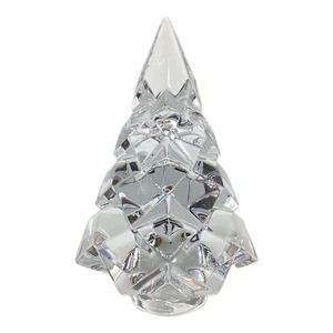 Baccarat Christmas Tree Object Figurine Noel Crystal Glass 8"x8"x13" No Box USED - Picture 1 of 3