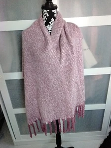 Super kuscheliger Schal * Rosa Altrosa * Fransen * NEU * - Bild 1 von 2