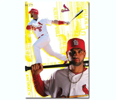 Albert Pujols POWER AND PRIDE St. Louis Cardinals 2010 MLB 22x34 Wall POSTER Cover