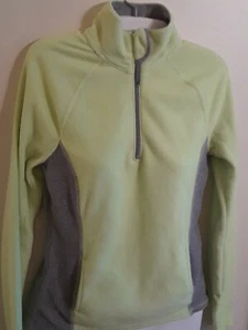SO Juniors Small Neon Green Gray Fleece Sweatshirt Pullover Pocket Thumb Hole - Picture 1 of 9
