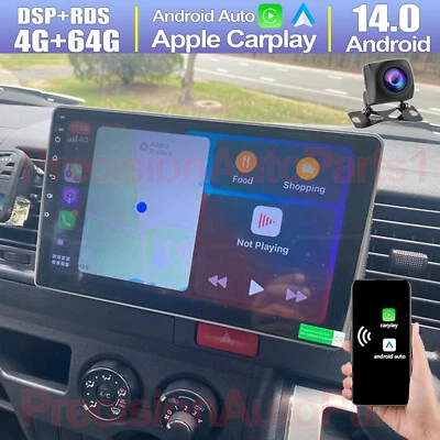 FOR TOYOTA HIACE 2004-2019 CARPLAY ANDROID 14 CAR STEREO RADIO HEAD UNIT 4+64GB - image 1 of 4