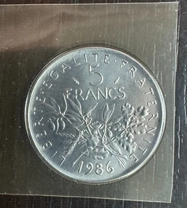 Frankreich V Republik - 5 Franken Säerin 1986 FDC Aus Schachtel - Picture 1 of 2