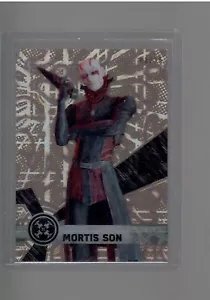 MORTIS SON ORANGE MAGMA DIFFRACTOR 8/25 2017 TOPPS STAR WARS HIGH TEK - Picture 1 of 2
