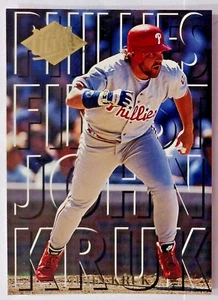 Baseball Card # 10 (1B) John Kruk PHILIES FINEST FLEER ULTRA 1994 - Picture 1 of 2