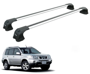 For Nissan X-Trail T30 2001-2007 Roof Rack Cross Bars Metal Bracket Flush Rail S - Picture 1 of 7