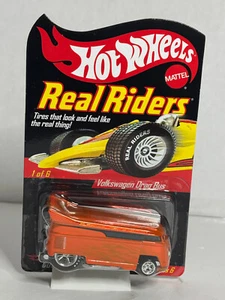 Mattel Hot Wheels Real Riders Volkswagen Drag Bus Orange #9856/11000 - Picture 1 of 2