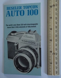 Beseler Topcon Auto 100 Kamera Vintage Ordner Werbung - Bild 1 von 2