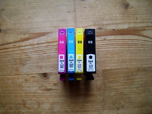 original HP 364 Druckerpatronen Tintenpatronen 4 Farben leer Wiederbefüllen - Bild 1 von 2