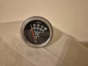Mechanical Oil Pressure Gauge 2-1/16" Chrome Make Waves 7101 - Picture 1 of 4