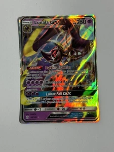 Lunala GX 66/149 Sun & Moon Ultra Rare Holo Pokemon Card - Picture 1 of 2