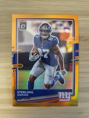 2020 Donruss Optic Football Sterling Shepard Orange Holo Prizm #d /199 - Image 1 of 2