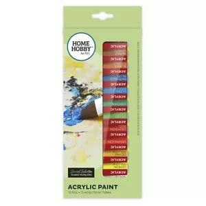 HOMEHOBBY by 3L 12x colour Acrylic Paint Tubes Fast Drying excellent Quality - Bild 1 von 6