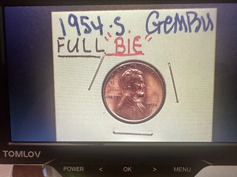 1954S Lincoln Cent “BIE” Type Error Cover