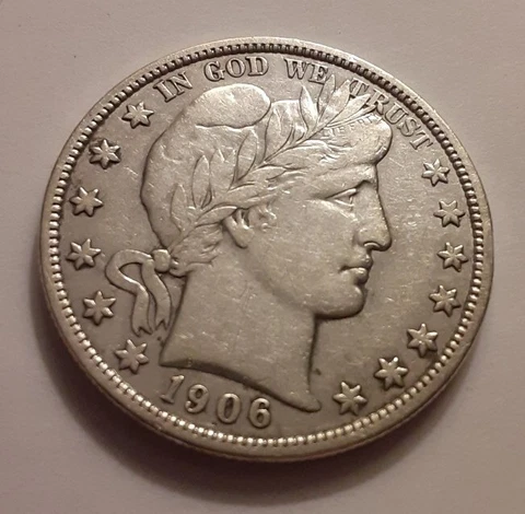 1906 D Barber Half Dollar Cover