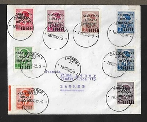 CROATIA LOCAL PROVISORIUM I ISSUES ON COVER 1942 - Imagen 1 de 2
