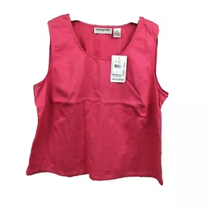 Bloomingdales heißes rosa ärmelloses Damen-Tanktop Größe 18W neu mit Etikett - Bild 1 von 4