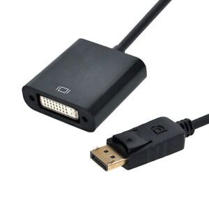 DisplayPort DP to DVI-D Converter Adapter Cable for Monitor  Projector Laptop