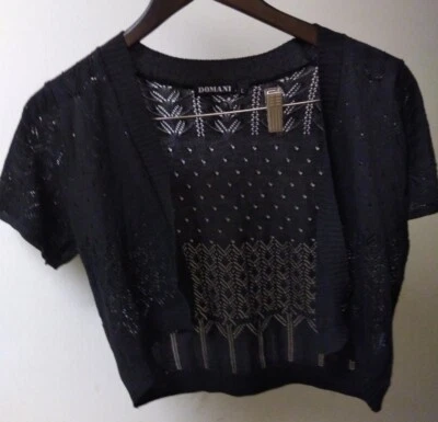  DOMANI TALLA L MINI CÁRDIGAN CUBRE SUÉTER Foto 1 de 4