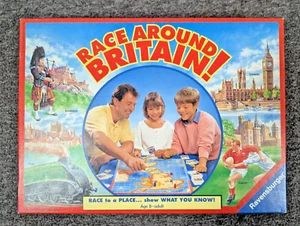 Vintage 1992 Race Around Britain Board Game by Ravensburger - 100% Complete HTF - Picture 1 of 16
