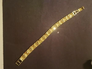 14K Gelbgold Nugget Armband 24,7 Gramm kein Schrott aber Schrott ist 69,00 $ Okt19 - Bild 1 von 11