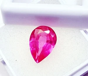Pear Shape Natural Pink Sapphire Certified Loose Gemstone 4.50 Ct On eBay - Picture 1 of 6