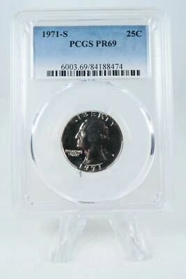 1971-S PCGS PR69 Washington Quarter Proof 25C - Image 1 of 2