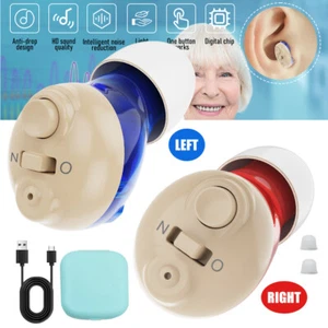 Hearing Aids for Seniors Severe Hearing Loss Amplifier Enhancer Noise Cancelling - Picture 1 of 34
