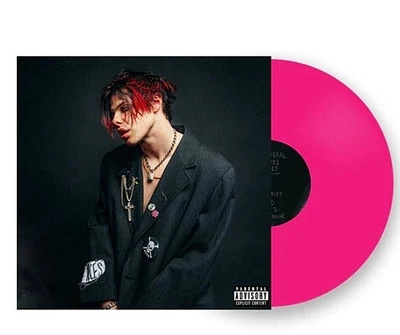 YUNGBLUD  LP PINK Vinyl Autographed Signed Insert Poster Hype Sticker Sealed - Image 1 of 4