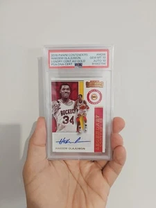 2019-20 NBA Panini Contenders Hakeem Olajuwon Auto PSA 10 POP 1 Houston Rockets - Picture 1 of 2