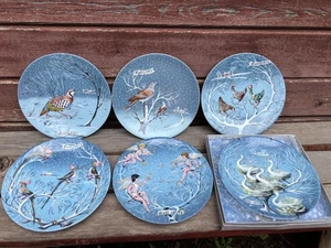 Vintage Haviland Limoges 12 DAYS OF CHRISTMAS Teller Komplettsatz 1970-1981 - Bild 1 von 6