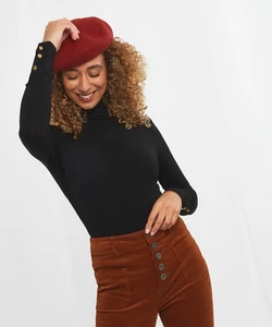 Joe Browns Women's Essentials Super Soft Roll Neck Long Sleeve Top - Picture 1 of 30