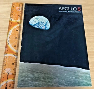 vtg 1968 APOLLO 8 "MAN AROUND THE MOON" NASA Booklet * Lovell, Borman, Anders - Picture 1 of 14