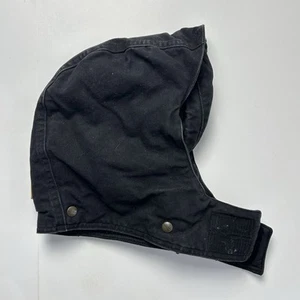 Carhartt Black Canvas Quilt Lined Hood Snap and Cinches Detachable 102367-001 - Picture 1 of 5