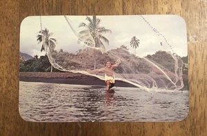 Postal publicitaria de United Air Lines - Net Fisherman (WP8) - Imagen 1 de 2