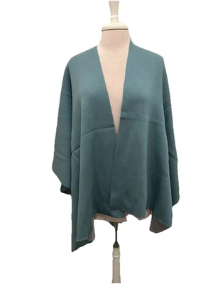 Martha Stewart Sage Green Knit Cape / Wrap O/S Plus - Image 1 of 4