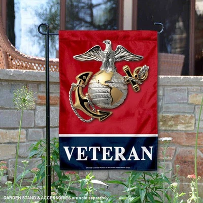 Banner de jardín veterano de los marines de Estados Unidos Foto 1 de 3