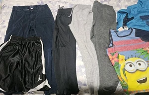 Boys Lot Of Clothes Jordon Shorts /pants Shirts Size 8, 10-12 Med/L Gently Used - Picture 1 of 7