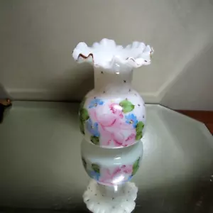 Fenton Charleton Roses handbemalte Glasvase - Bild 1 von 16