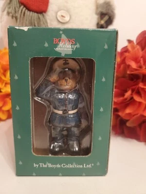 Boyd Bears🧸 Marine ~ Soldier Bear -Christmas Ornament # 257120 *FAST SHIPPING* - Image 1 of 4