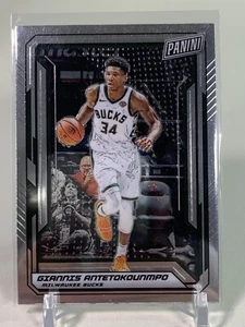 2019 GIANNIS ANTETOKOUNMPO SILVER CHROME CARD JERSEY #34 THE NATIONAL VIP - Picture 1 of 4