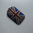 Phone Faux Leather Case Sequins British Flag Great Britain UK