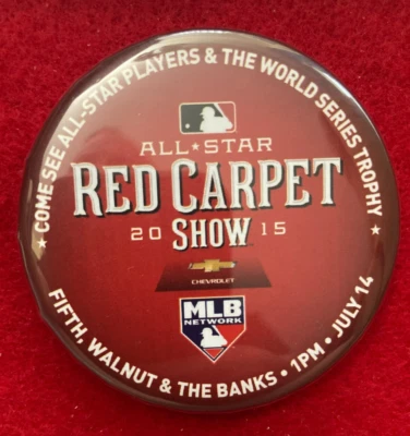 2015 MLB Cincinnati All-Star Game Red Carpet Show Exclusive Promo Button Pinback - Image 1 of 4