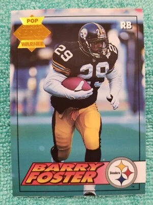 1994 COLLECTOR'S EDGE POP WARNER BRONZE BARRY FOSTER #168 PITTSBURGH STEELERS - Image 1 of 4