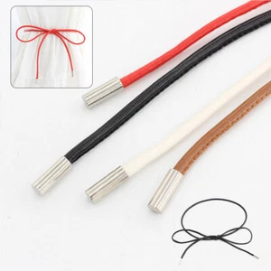 Women Solid Faux Leather Waist Rope Long Self-tie Dress Belt Waistband Elegant U - Picture 1 of 13