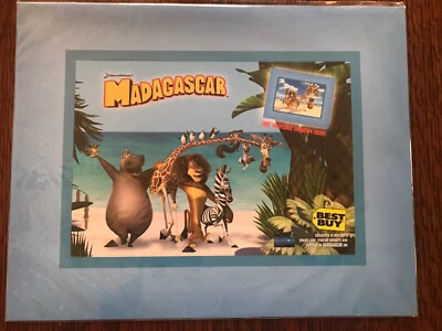 2005 Dreamworks Madagascar Edição Limitada Litografia Best Buy Exclusivo NOVO - Imagem 1 de 2