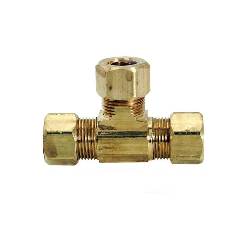 ProFlo PFXCTCN Brass 3/8" x 3/8" x 3/8" OD Compression LF Tee - Image 1 of 1